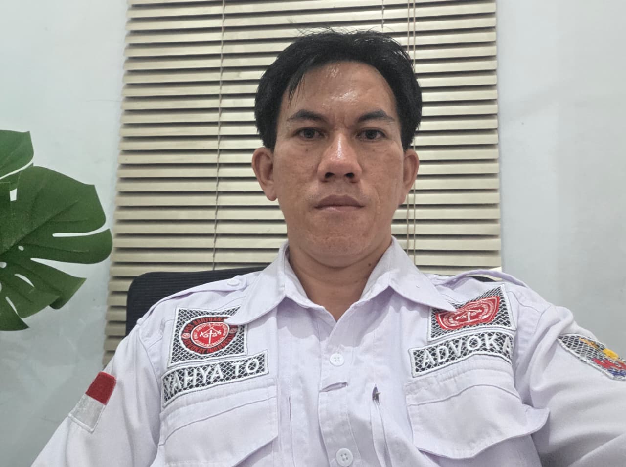 Kuasa hukum petani plasma, Yahya Tonang Tongqing, menyampaikan pernyataan terkait dugaan menghalangi penyidikan di Polres Kutai Barat.